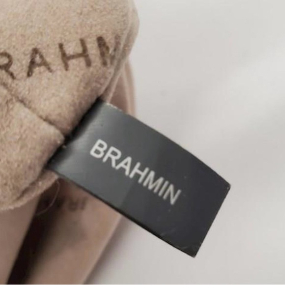 Brahmin Cream Color Embossed Leather Tote Bag Excellent Condition - Picture 9 of 16